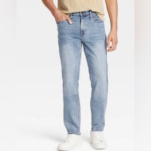 Goodfellow Total Flex Mens Skinny Slim Jeans 30x32 Cartridge Blue Stretch NWT